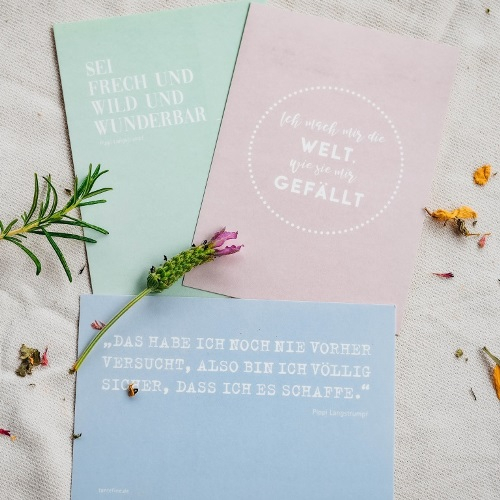 Postkarten Set VILLA KUNTERBUNT