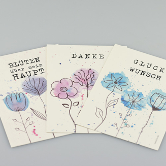 Postkarten Set BLÜTEZEIT