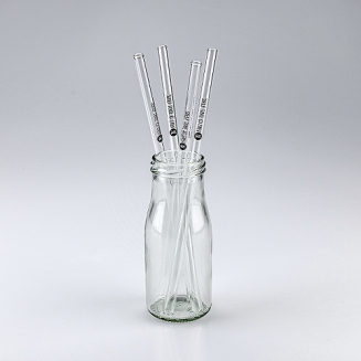 Trinkhalm GLASKLAR, mittel